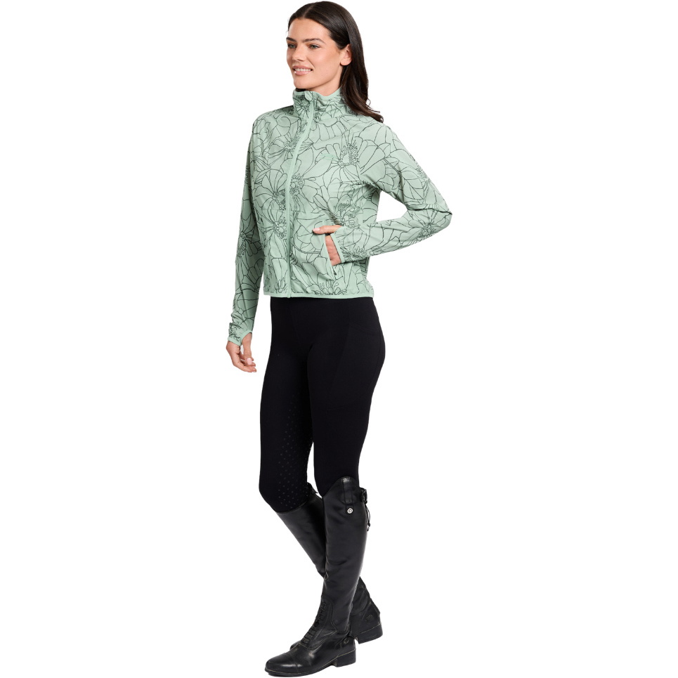 2026 WeatherBeeta Womens Lightweight UV Jacket 1028837028 - Soft Sage / In Bloom